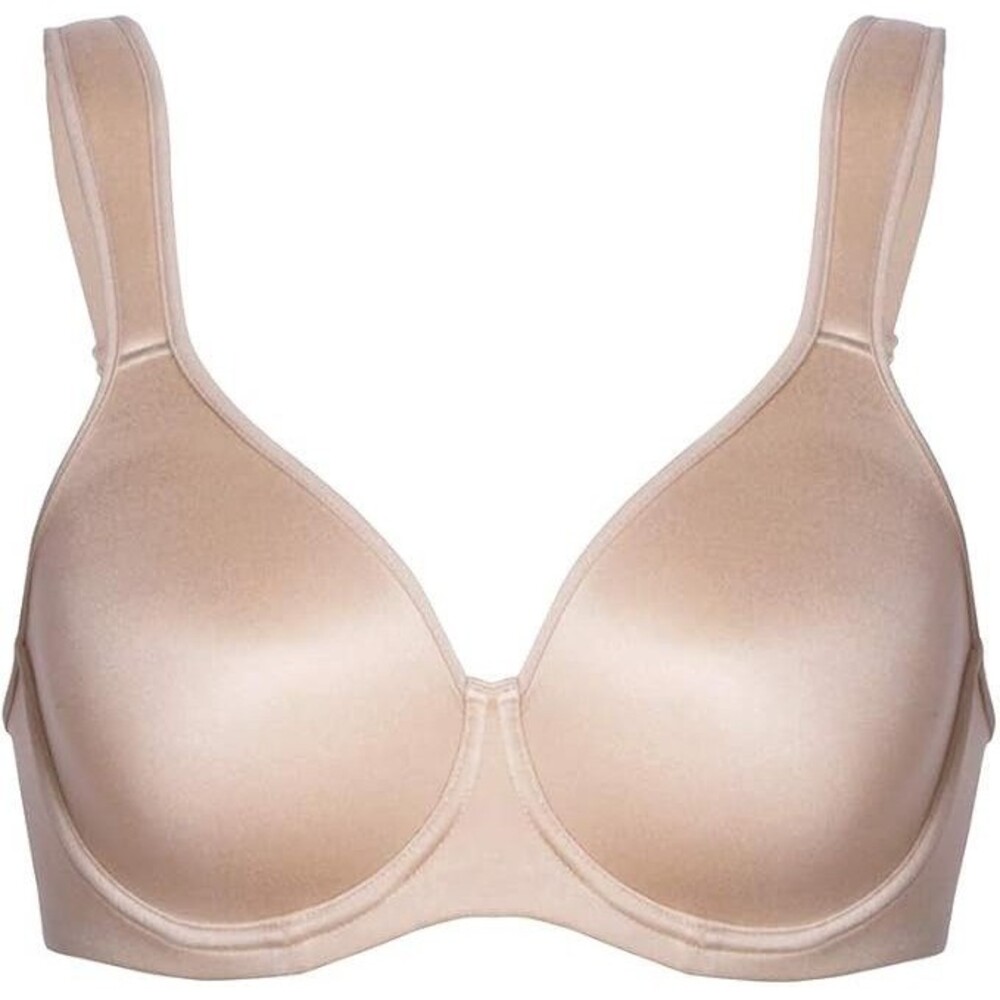 HSIA Underwire Minimizer Bra Full Coverage Non Padded Molded Size 38DDD Beige